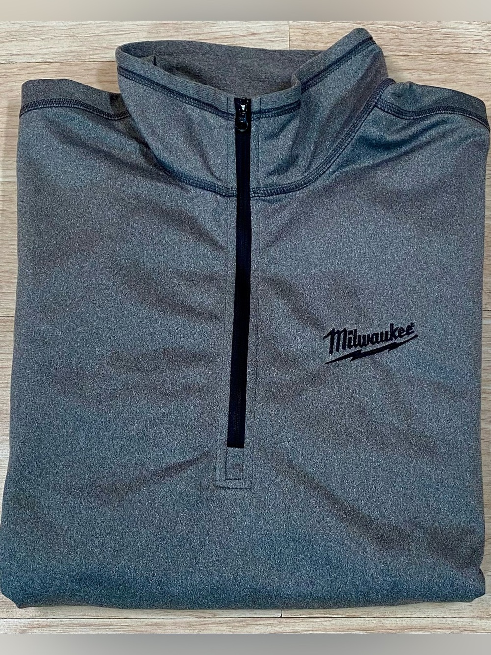 Milwaukee Tools x Do It Best x TNF Pullover Mens Large Grey 1/4 Zip Shirt Jacket